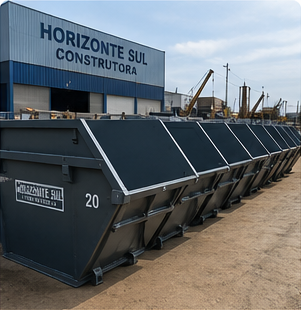 Fabricação de 20 Caçambas para Construtora Horizonte Sul